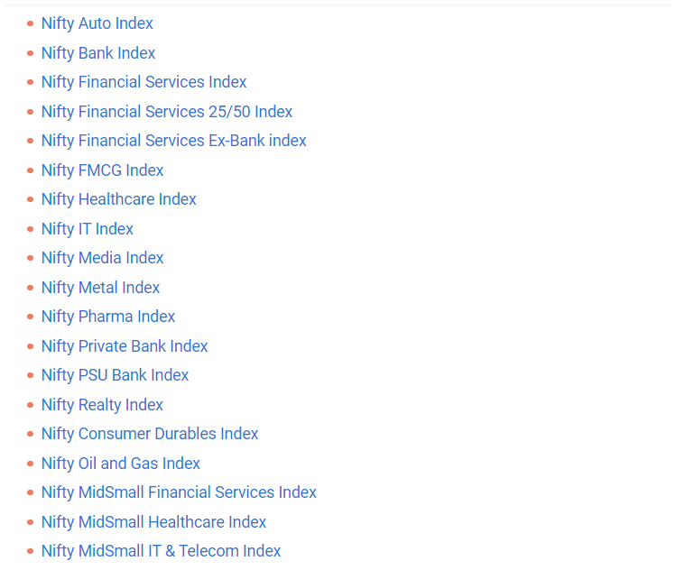 Sector index explanation